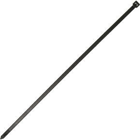 South Main Hardware 848212 18-in, 50-Pack, 175-lb, Standard Nylon Cable Tie, Black UV, 50 Piece