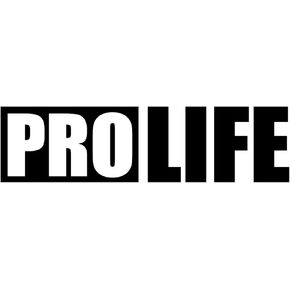 Pro Life Sticker - 5" Decal {Black}- Prolife Sticker, Anti Abortion, All Lives Matter, Christian Sticker, Family, SIX745B