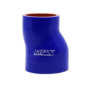 HPS HTSOR-200-275-BLUE High Temp 4-ply Reinforced Silicone Offset Reducer Coupler Hose, 60 PSI Maximum Pressure, 3" Length, 2" > 2-3/4" ID, Blue