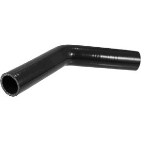 X AUTOHAUX 32mm 1.26" ID 45 Degree Elbow Silicone Reducer Hose Pipe Bend Turbo Water Intercooler Black