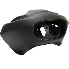 HECASA Batwing Front Inner & Outer Fairing Compatible with 1998-2013 Harley-Davidson Road Glide Motorcycle Headlight Headlamp Fairing Kit Matte Black (Plastic)
