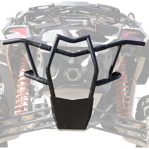A & UTV PRO Rear Back Bumper for 2017-2023 Can Am Maverick X3 Max Turbo R RR, Combined Heavy Duty Prerunner Bumper Bar Brush Guard Protector Accessories, Replace OEM # 715002880, 715003436, Black