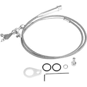 Kickdown Cable, 700R4 Braided Kickdown Cable Transmission Detent for all Detent Cable 700R4 Lokar Replacement 700r4 kickdown cable 700r4