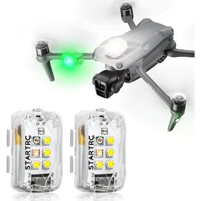 STARTRC Drone Strobe Light, Anti Collision Light, Rechargable Flash Led Lamp Light for FAA Drone Night Flying, Fits For DJI Avata 2,Mini 4 Pro, Mini 4k,Air 3, Mavic 3, Mini 2 SE and All RC Drones Accessory(1pc)