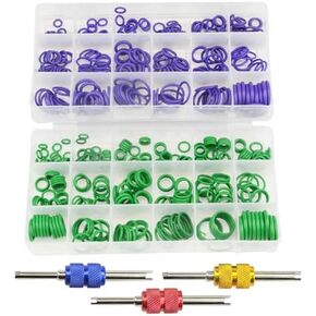 WMYCONGCONG 540 PCS 18 Sizes Rubber O-Ring Seal Rings Kit O Ring Assortment w/Valve Core Removal Tool for Car Vehicle Auto Repair