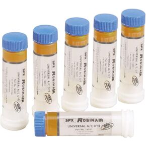 Robinair 16357 Universal A/C Dye - 6 Replacement Cartridges