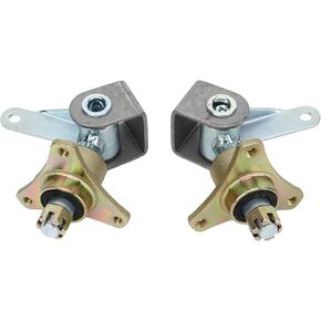KIMISS Wheel Rear Axle Hub, 17mm 3 Stud Front Wheel Hubs Steering Spindle Steel Alloy for 6in Tires Quad Bike ATV Go Kart