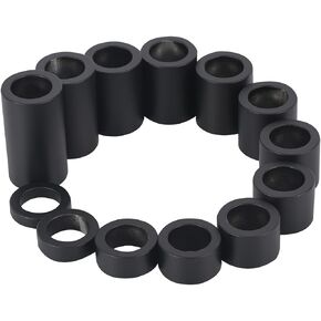 O.D. 1-1/2" Wheel Spacer for 1" Axle Compatible with the Harley Motorcycle Custom Bobber and Chopper Black