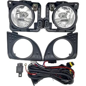 Fog Light Fog Lamp Assembly for Honda Acura TSX 2009 2010 Left Driver and Right Passenger Side Replace 33900-TL0-A01 33950-TL0-A01 33900TL0A01 33950TL0A01