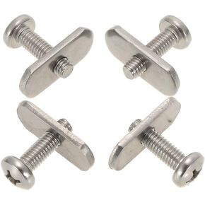 4 Pack Stainless Steel Kayak Rail/Track Screws & Track Nuts Hardware Gear Mounting Replacement Kit for Kayaks Canoes Boats Rail