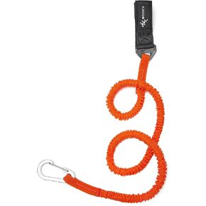 MOOCY Kayak Paddle Tether/Coiled Kayak Fishing Leash with Carabiner for Paddle, Rod SUP Kayaking Accessories