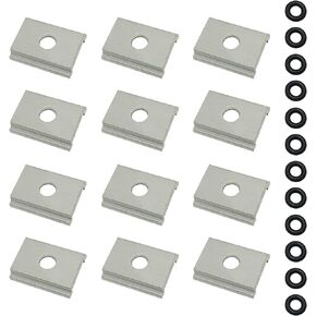 12Pcs AAP-1012 Kayak Adapter Plates and O-Rings, Kayak Accessories, Aluminum