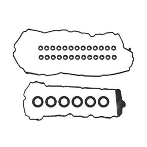 Engine Valve Cover Gasket Seal Set with Grommets for Chevrolet for Cadillac CTS for Buick/Front/Durable / 1 Set Rubber Black