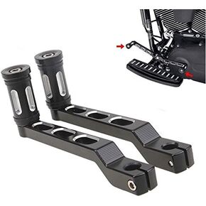 1 Set CNC Heel/Toe Shifter Gear Shift Pedal Lever Arms& Shifter Peg for Touring Softail Trike (Black)