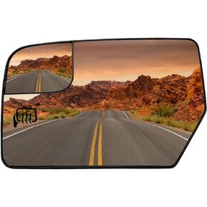 Driver Side Mirror Replacement for Ford Expedition 2012 2013 2014 2015 2016 2017 and for Lincoln Navigator 2012 2013 2014 - Convex Mirror Glass, Left Side Rear View Mirror with Heated