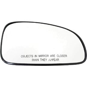 Passenger Side Mirror Glass Assembly With Plastic Back Plate Compatible with Chevy 2004-2009 Aveo Sedan, 2006-2009 Aveo5, Pontiac 2005-2008 Wave, 2009 G3 Wave Wave5, 2004-2009 Suzuki Swift Swift+