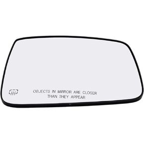 Passenger Side Mirror Glass Assembly With Plastic Backing Plate Heated Compatible with 2009-2020 Dodge Ram 1500 2500 3500 Trucks, 2019 Ram 1500 Classic