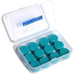Electric callus removerSilicone Putty Moulded Ear Plugs by Sleepytime,Blue Soft Sticky Plugs Which Mould Into Your Ear for Effective Noise Reduction in Plastic Case (12, Blue)