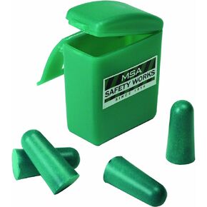 Safety Works 818074 Foam Ear Plugs with Case, 2-Pair