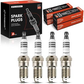 A-Premium Iridium Platinum Spark Plugs Compatible with Ford Escape 2005, Focus 2003-2010 & Mazda 3 2004-2005, 2.0L 2.3L, Pack of 4