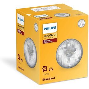 Philips H5006C1 Standard Halogen Sealed Beam headlamp, 1 Pack
