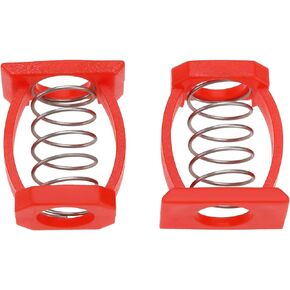 2PCS C Buckle Springs Bicycle Hinge Clip Bicycle Limit Hinge Clamp Compatible with Brompton Folding Bike Red C Shaped Clip Bike Accessories