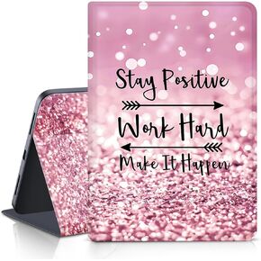 Case for iPad 10th Generation 2022 iPad 10.9 Inch - Multi-Angle Viewing & Auto Wake/Sleep, PU Leather Protective Folio Stand Cover for iPad 10th Gen 10.9 inch 2022, Soft TPU Back, Black Floral