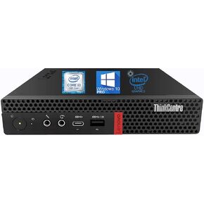 Lenovo ThinkCentre M720q Tiny Desktop Computer, Intel i3-8100, 16GB RAM, 256GB NVMe, 4K Monitor Support DisplayPort, HDMI, AC Wi-Fi, Bluetooth - Windows 10 Pro (Renewed)