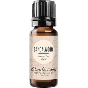 زيت خشب الصندل العطري "حول العالم" من Edens Garden، درجة علاجية نقية 100% (زيت عطري معطر طبيعي/مثلي غير مخفف) 10 مل