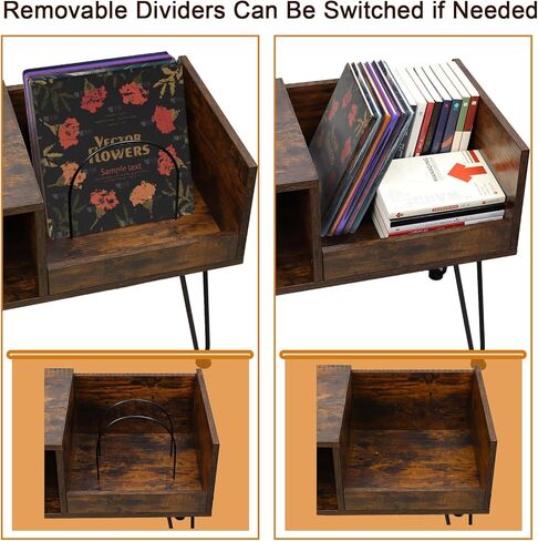 حامل مشغل التسجيلات مع مساحة تخزين من الفينيل، وطاولة مشغل التسجيلات مع خزانة تخزين الألبوم، وحامل القرص الدوار لغرفة المعيشة وغرفة النوم والمكتب in Kuwait