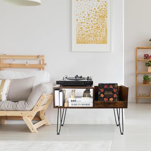 حامل مشغل التسجيلات مع مساحة تخزين من الفينيل، وطاولة مشغل التسجيلات مع خزانة تخزين الألبوم، وحامل القرص الدوار لغرفة المعيشة وغرفة النوم والمكتب in Kuwait