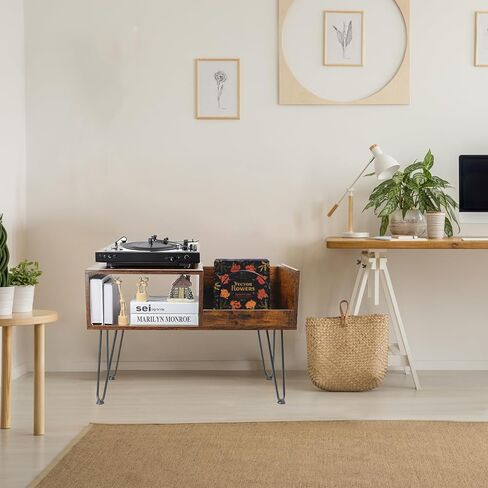 حامل مشغل التسجيلات مع مساحة تخزين من الفينيل، وطاولة مشغل التسجيلات مع خزانة تخزين الألبوم، وحامل القرص الدوار لغرفة المعيشة وغرفة النوم والمكتب in Kuwait