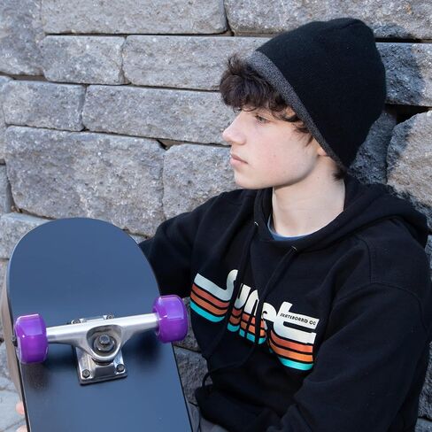 54mm LED Light-Up Street Wheels (2-Pack) with ABEC-7 Carbon Steel Bearings for Glow-in-The-Dark, All Ages & Skill Levels Skating Fun with No Batteries Required (Purple) in Kuwait
