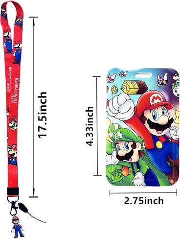Cartoon Cute Anime Lanyard Keychain, Anime ID Badges Lanyard, Key Lanyard for ID Card Holder, Cell Phone Case in Saudi Arabia