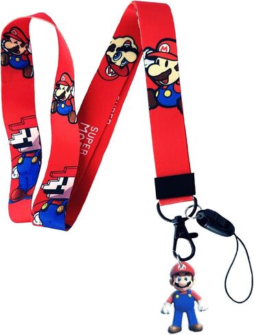 Cartoon Cute Anime Lanyard Keychain, Anime ID Badges Lanyard, Key Lanyard for ID Card Holder, Cell Phone Case in Saudi Arabia