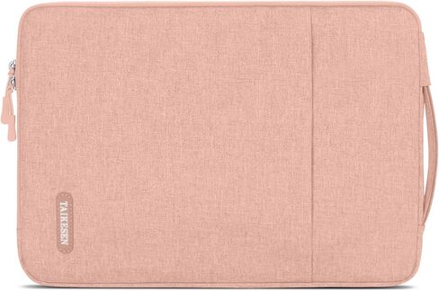 حقيبة كمبيوتر محمول متوافقة مع ماك بوك 12 بوصة بشاشة عرض ريتينا A1534/Air 13 M2 A2681 M1 A2337/Pro 13 A2338، 12.3 Acer Chromebook/HP/ASUS/Surface، حقيبة واقية مع جيب، وردي in Kuwait