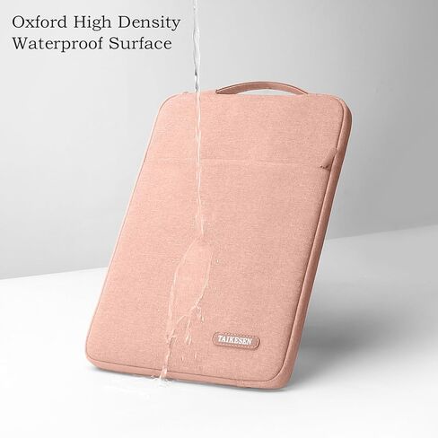 حقيبة كمبيوتر محمول متوافقة مع ماك بوك 12 بوصة بشاشة عرض ريتينا A1534/Air 13 M2 A2681 M1 A2337/Pro 13 A2338، 12.3 Acer Chromebook/HP/ASUS/Surface، حقيبة واقية مع جيب، وردي in Kuwait