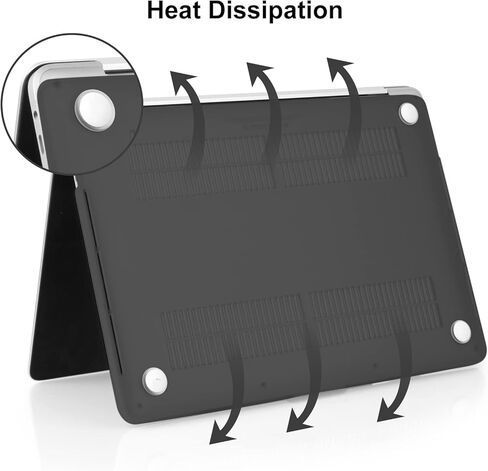 iLeadon for MacBook Air 13.6 inch Case 2022 Release A2681 M2 Chip with Liquid Retina Display & Touch ID, Plastic Hard Shell Case + Keyboard Cover + Screen Protector, Pink Marble in Kuwait