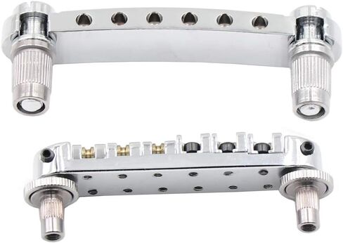 Guitar Roller Bridge with Studs, Allen Wrench Replacement Part for LP Style 6-String Electric Guitar Black in Saudi Arabia