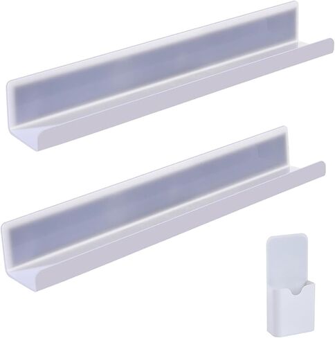 2pcs Magnetic Book Shelf for Whiteboard,Reusable Acrylic Magnetic Home Book Holder with Classroom,Book Display Shelf for Teacher Kids Office Color in Saudi Arabia