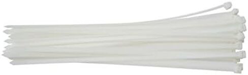 South Main Hardware 848212 18-in, 50-Pack, 175-lb, Standard Nylon Cable Tie, Black UV, 50 Piece in Saudi Arabia