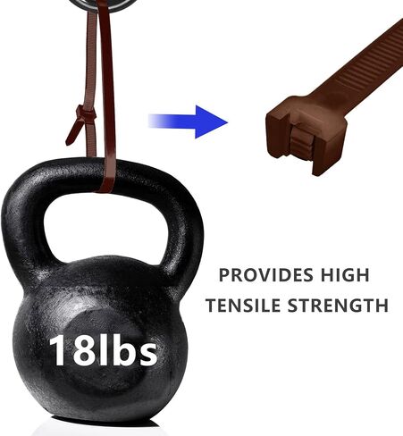 EKIND 100pcs 8-Inch Cable Ties, Durable & Easy-to-Use Nylon Zip Ties, 18lb Tensile Strength, Suitable for Indoor & Outdoor Use in a Variety of Environments, Electronics Cord (Purple) in Kuwait
