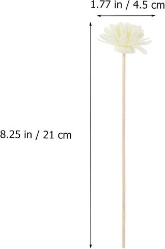 MILISTEN Scent Diffuser Perfume Tester Bottles 30pcs Diffuser Sticks Rattan Reed Essential Oil Aroma Diffuser Sticks with Flower for Home Office Hotel Decor Reed Diffuser Sticks Home Decor in Saudi Arabia