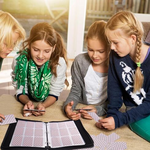 حافظة بطاقات تحتوي على 900 جيب، حافظة بطاقات تجارية مكونة من 9 جيوب، حافظة بطاقات مع 50 ورقة قابلة للإزالة، مجموعة بطاقات، منظم تخزين الألبوم للأولاد والبنات in Kuwait