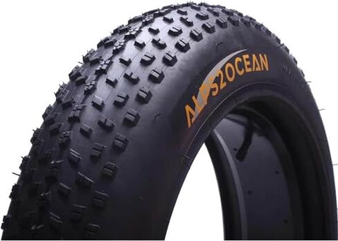 Fat Tire,20/26 x 4.0 inch Fat Bike Tire,Folding Bead Electric Bike Tires,Compatible Wide Mountain Snow Bicycle Electric Bike Off-Road Bike 3-Wheel Bikes in Kuwait