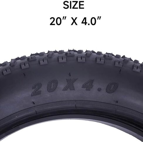 Fat Tire,20/26 x 4.0 inch Fat Bike Tire,Folding Bead Electric Bike Tires,Compatible Wide Mountain Snow Bicycle Electric Bike Off-Road Bike 3-Wheel Bikes in Kuwait