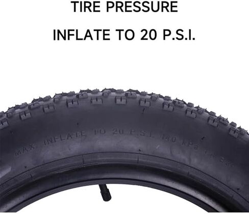 Fat Tire,20/26 x 4.0 inch Fat Bike Tire,Folding Bead Electric Bike Tires,Compatible Wide Mountain Snow Bicycle Electric Bike Off-Road Bike 3-Wheel Bikes in Kuwait