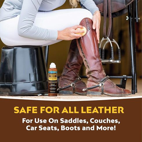 Farnam Leather New Total Care 2-in-1 Leather Cleaner & Conditioner, for use on All Leather, 6 Ounces in Saudi Arabia
