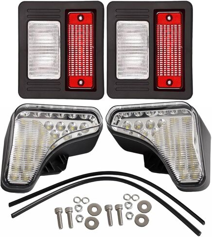 2 قطعة مصابيح أمامية LED 100 واط + 2 قطعة ضوء خلفي هالوجين خلفي للعمل Lihgt 7138040 7251340 7138041 7251341 متوافق مع جرافة انزلاقية بوبكات A770 S510 S530 S550 S570 S590 S630 +++ in Kuwait