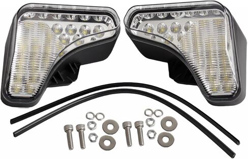 2 قطعة مصابيح أمامية LED 100 واط + 2 قطعة ضوء خلفي هالوجين خلفي للعمل Lihgt 7138040 7251340 7138041 7251341 متوافق مع جرافة انزلاقية بوبكات A770 S510 S530 S550 S570 S590 S630 +++ in Kuwait